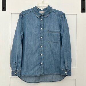 LOFT Chambray Button Down Shirt